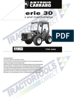 Antonio Carraro TTR4400 Tractors Owners Manual