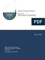 Advanced Computing: Defense Science Board