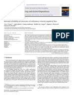 Drug and Alcohol Dependence: Internal Reliability of Measures of Substance-Related Cognitive Bias