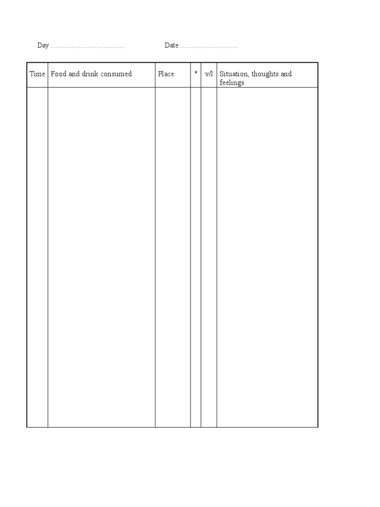 Blank - Monitoring - Record Word Version | PDF
