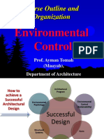 Course Outline and Organization: Environmental Control