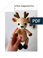 Cute Crochet Deer Amigurumi Free PDF Pattern