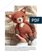 Crochet Fiona The Fox Amigurumi Free Pattern