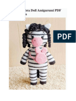 Crochet Zebra Doll Amigurumi PDF Free Pattern