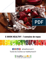E-BOOK HEALTHY: 1 Semaine de Repas: @healthymood - FR Toutes Les Recettes Sur