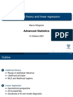 Likelihood Theory and Linear Regression: Advanced Statistics