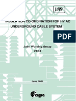 189 Insulation coordination for HVAC underground cable systems