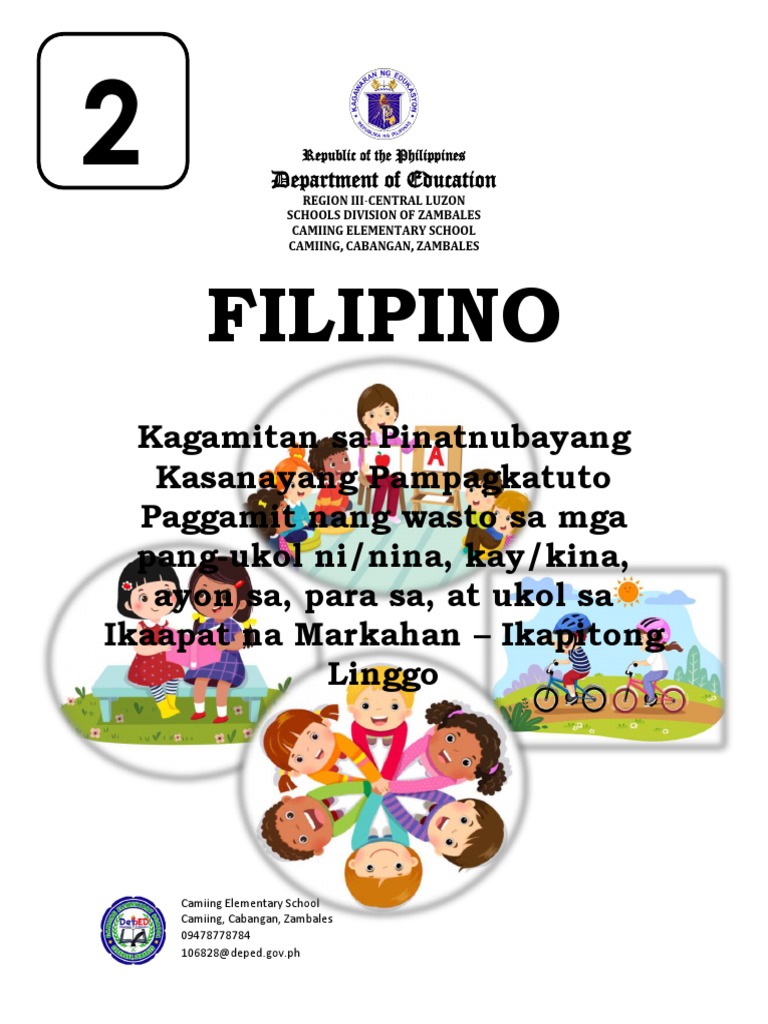 Glak Filipino 2 Pang Ukol PDF