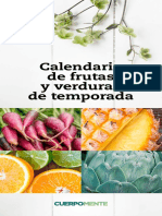 Calendario Frutas Y Verduras de Temporada