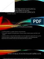 Approaches To The Study of Political Systems Approache and Structural Functionalist Approach