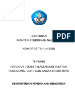 PermendiknasNo35Tahun2009