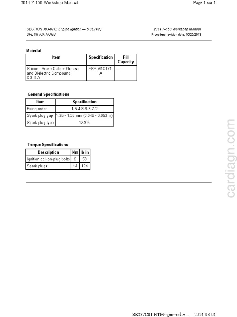 Material Item Specification Fill Capacity Silicone Brake Caliper