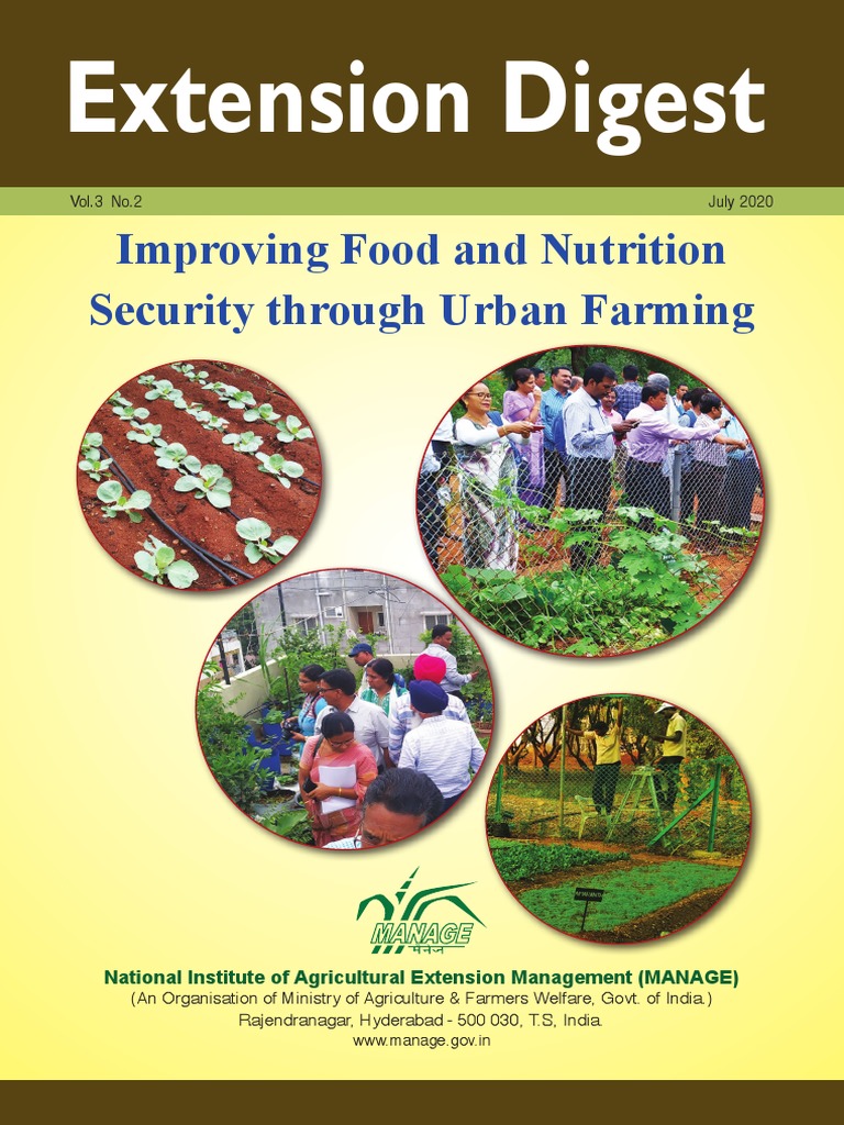 Improving Food and Nutrition Security Through Urban Farming PDF Urban Agriculture Hydroponics