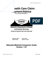 835 Health Care Claim: Payment/Advice: Nebraska Medicaid Companion Guide