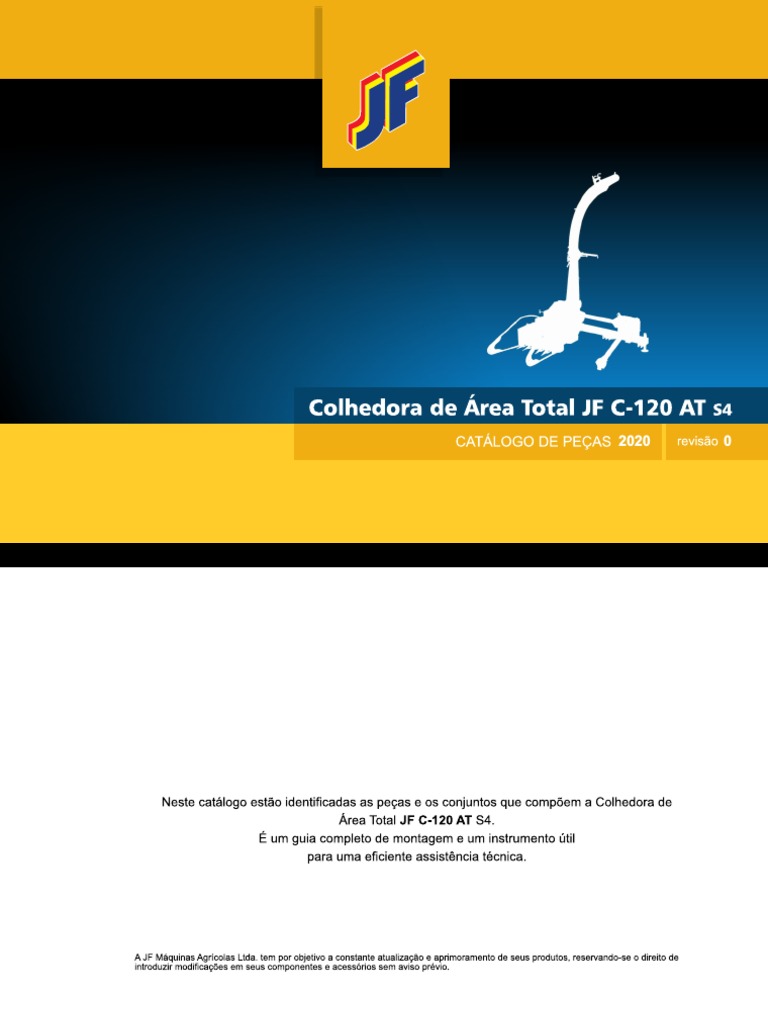 Catalogo de Pecas JF c120 at s4 2020 Rev 0 | PDF | Parafuso | Engenharia  Mecânica