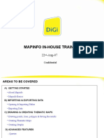 Mapinfo In-House Training: Confidential