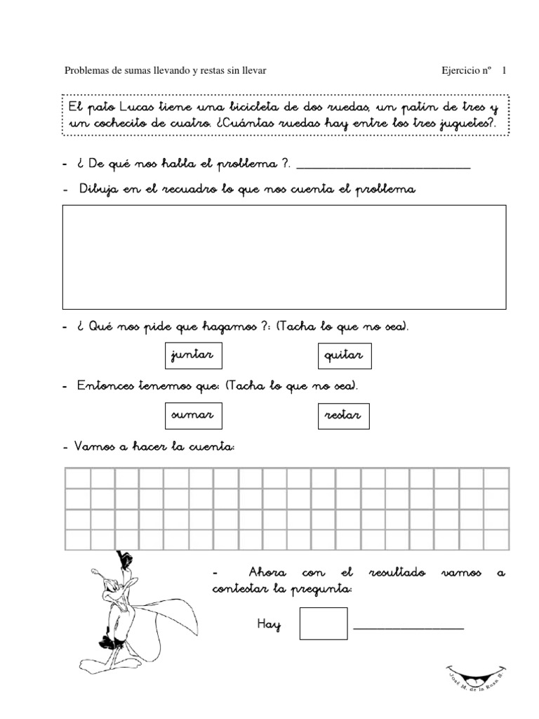 Problemas de Sumas y Restas Sin Llevar | PDF | Ocio