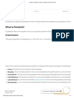 Parabola - Equation, Properties, Examples - Parabola Formula