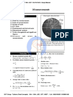 Measurements: Syllabus