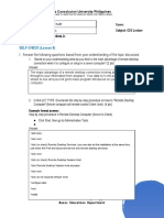 Self Check & Assignment - Lesson 9