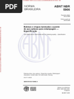 NBR 6656 - 2016 | PDF | Aço | Materiais