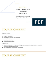 NSTP 111: Civic Welfare Training Service