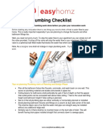 Plumbing Checklist: Tips To Getting Any Plumbing Work Done Before You Plan Your Renovation Work