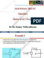Tut-6 - Analysis of AC Circuits - Part1
