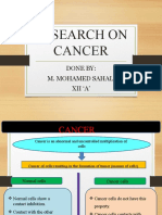 Research On Cancer by Sahal Xii A
