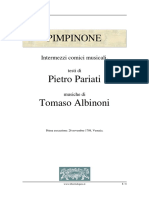 Pimpinone Tommaso Albinoni Libretto