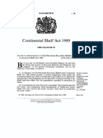 Continental Shelf Act UK 1989