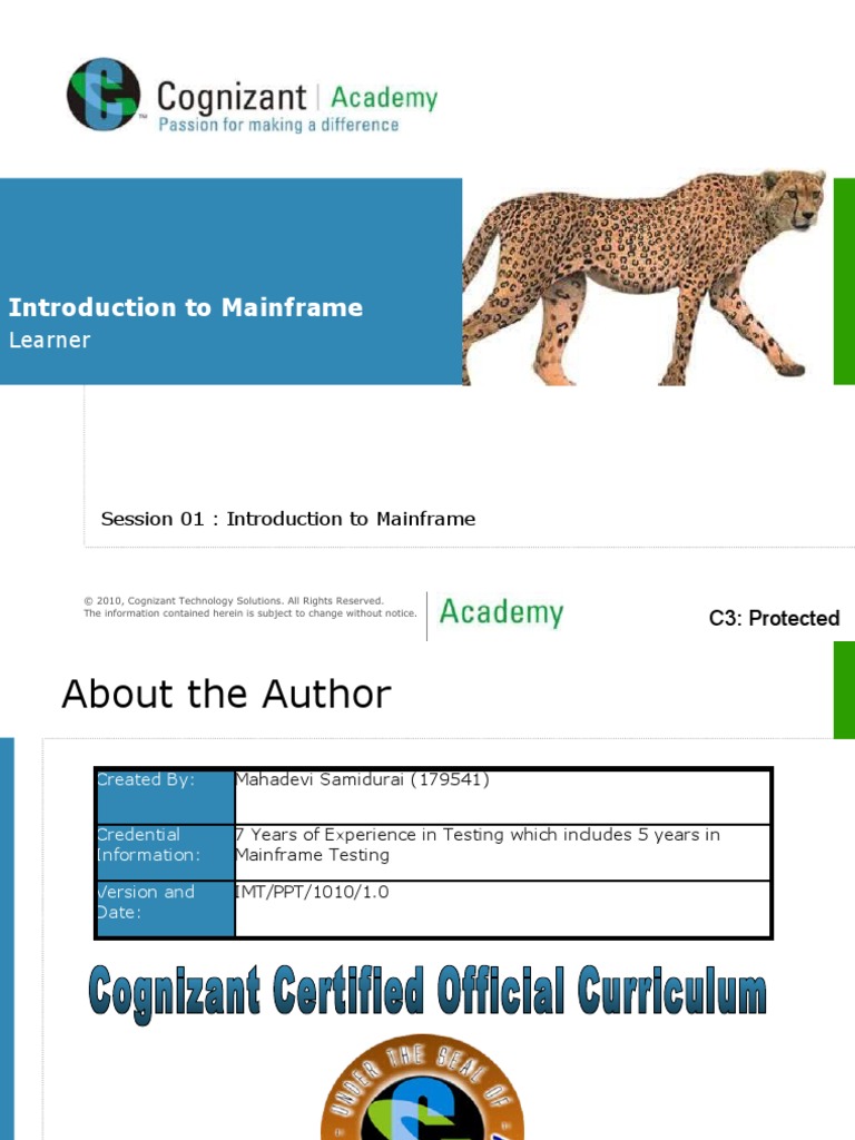 Session 01 Introduction To Mainframe v1.0 | PDF | Mainframe Computer ...