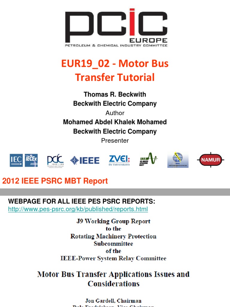 Motor Bus Transfer Techniques Overview | PDF | Computers | Technology ...