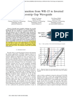Design of Transition From WR-15 To Inverted Microstrip Gap Waveguide