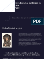 Cultura Teologică În Răsărit În Secolele XI - XIII