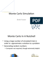 Monte Carlo Simulation: Brett Foster