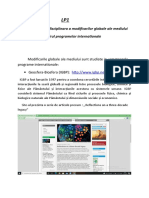 Cercetare Interdisciplinara A Modificarilor Globale Ale Mediului in Cadrul Programelor Internationale