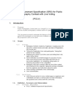 Software Requirement Specification (SRS) For Public Photography Contest With Live Voting