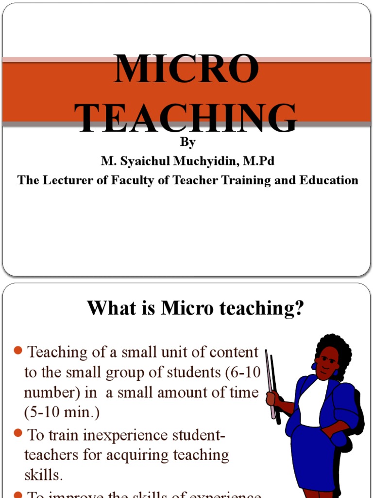 Understanding Micro Teaching Techniques | PDF | Teachers | Reinforcement