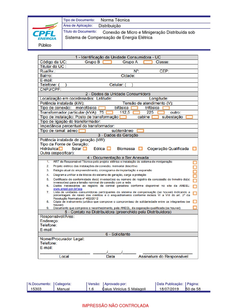 CPFL Paulista GED - 15303-Anexo - E.3 - v1.7 | PDF