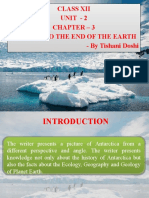 Class Xii Unit - 2 Chapter - 3 Journey To The End of The Earth - by Tishani Doshi