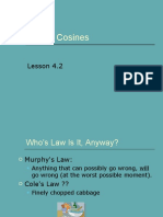 Law of Cosines: Lesson 4.2