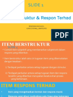 Item Berstruktur Dan Respons Terhad