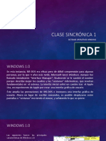 Sistemas Opertivos Windows Clase Sincrónica 1