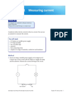 Ac Vity 18.1 Measuring Current: You Will Need