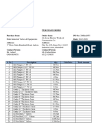 MS Flanges and Gaskets Purchase Order