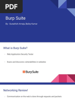 Burp Suite: by - Gurashish Arneja, Bailey Kumar