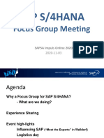 Sap S4hana Fokusgruppsmote 2020-11-03 Med Appendix 1 2