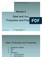Steel and Iron: Production and Properties: Introduction To Materials Engineering