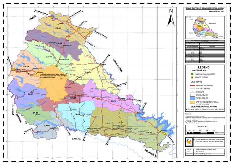 Pune District Taluka Map Overview | PDF